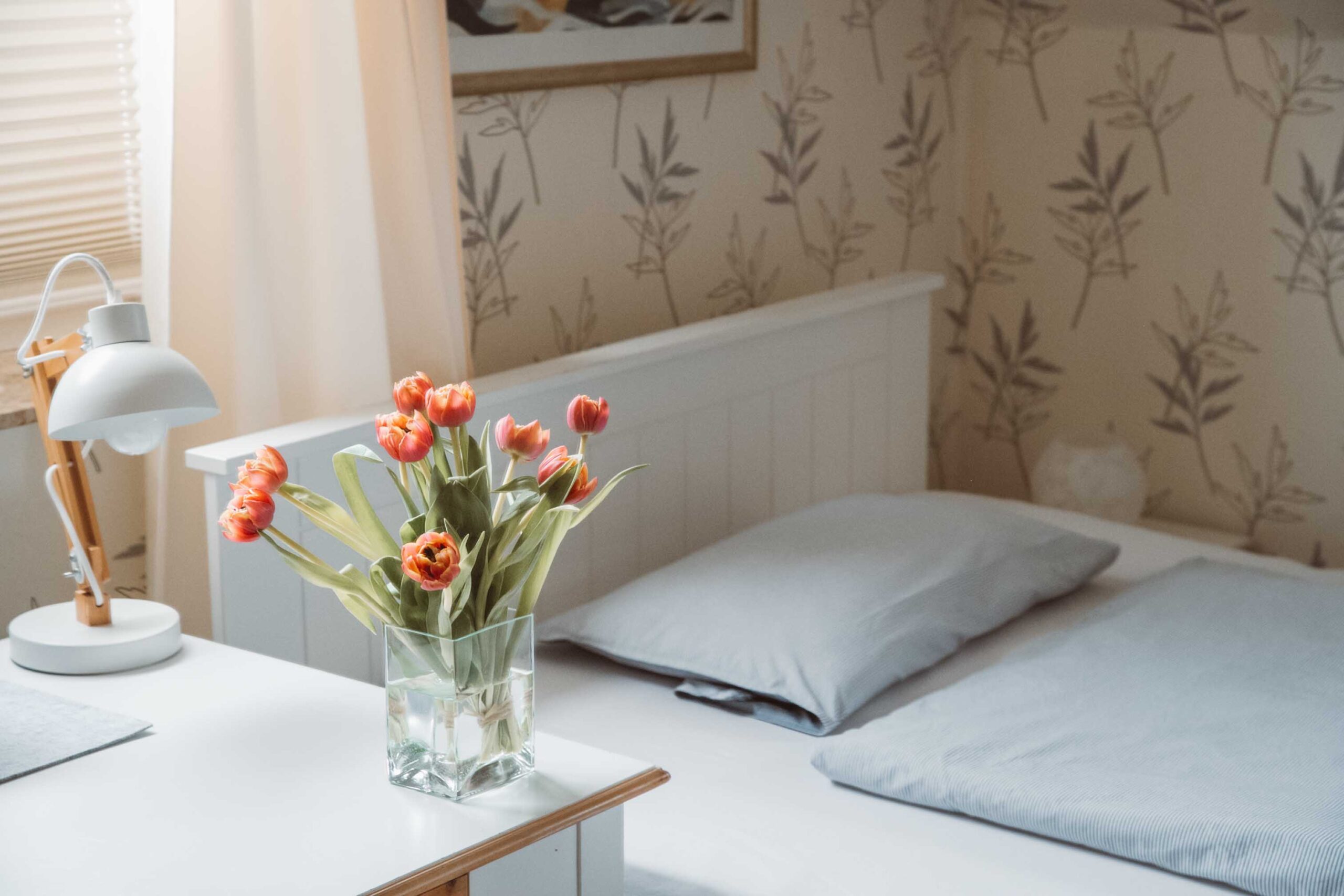 Foto: Helles freundliches Schlafzimmer