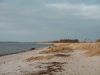 Foto: Großenbrode Strand mit Blick auf Fehmarnsundbrücke